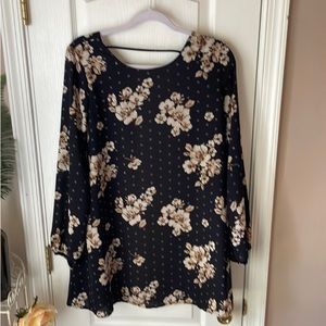 Floral long sleeve dress